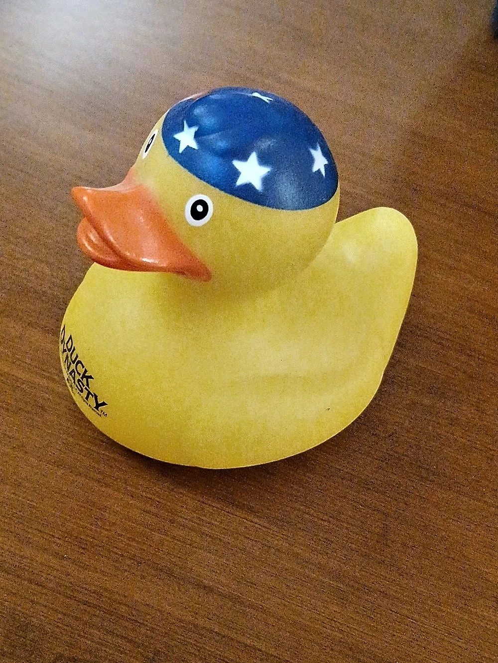 A&E Duck Dynasty Rubber 2013 duck Yellow & Blue Duck Toy Collectible